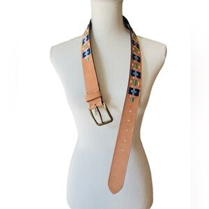 Free People Western Patterned Belt